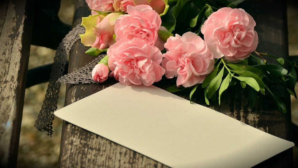 バレンタインデーに贈る花と手紙