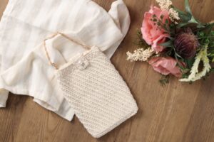 コットンスマホポーチ