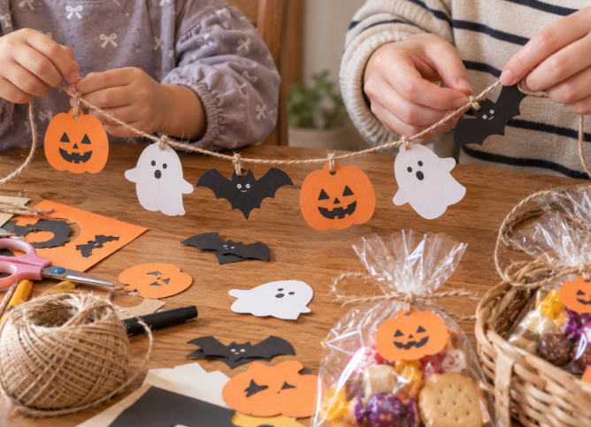 ハロウィンのガーランド