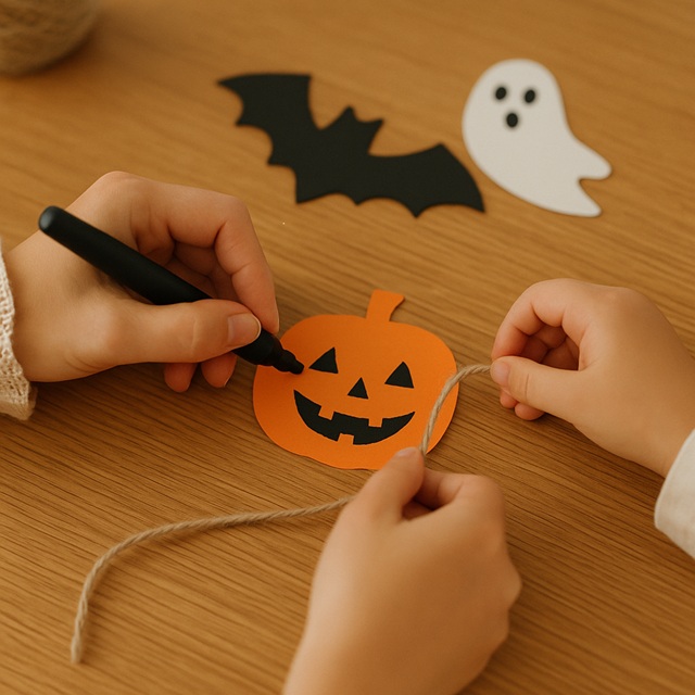 親子で楽しむ麻紐ハロウィン